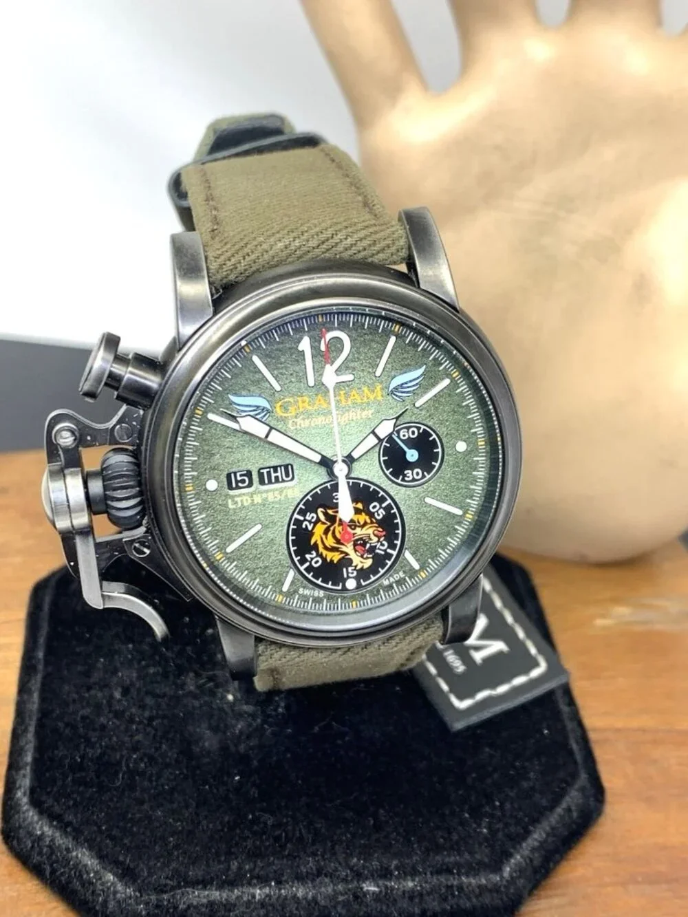Graham Chronofighter Flying Tiger Men's Watch Swiss Automatic Limited Edition